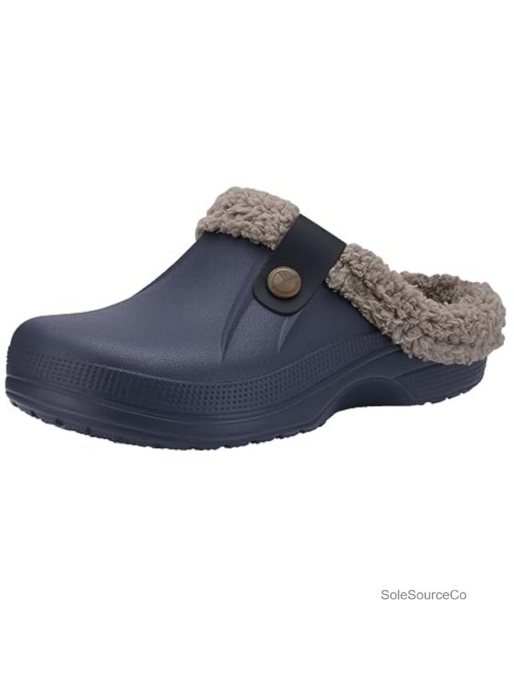 Fur Lined Clogs Fuzzy Slippers Memory Foam